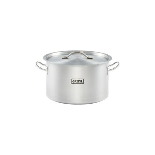 Garnek średni z pokrywką, stalowy, Gredil, Ø 280 mm, V 11.1 l Gredil