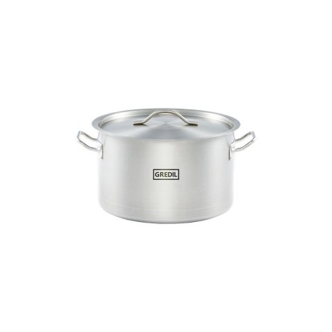 Garnek średni z pokrywką, stalowy, Gredil, Ø 280 mm, V 11.1 l Gredil