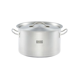 Garnek średni z pokrywką, stalowy, Gredil, Ø 320 mm, V 16.1 l Gredil