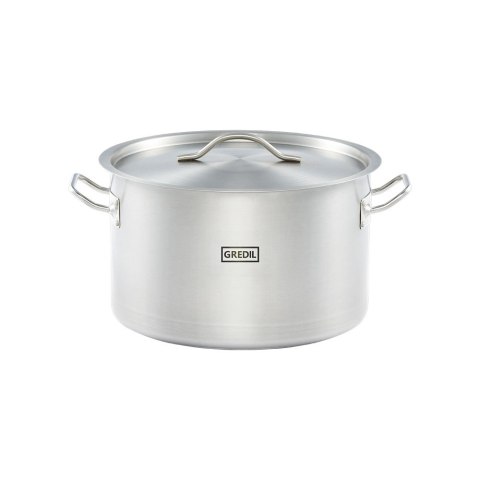 Garnek średni z pokrywką, stalowy, Gredil, Ø 320 mm, V 16.1 l Gredil