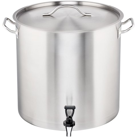 Garnek wysoki z kranem, stalowy, Gredil, Ø 400 mm, V 50.3 l Gredil
