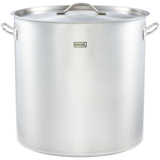 Garnek wysoki z pokrywką, stalowy, Gredil, Ø 500 mm, V 98.2 l Gredil