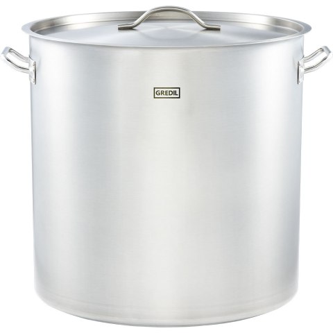 Garnek wysoki z pokrywką, stalowy, Gredil, Ø 500 mm, V 98.2 l Gredil