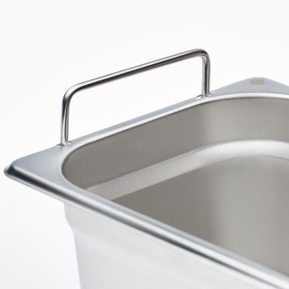 Pojemnik stalowy z uchwytami Gredil, GN 1/3, H 100 mm Gredil