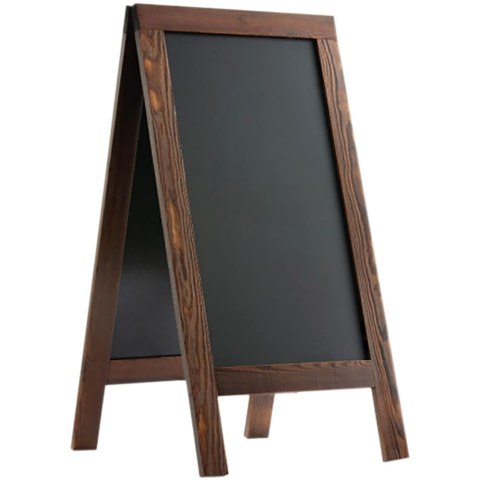Dwustronny potykacz, tablica reklamowa kredowa, 520x850 mm Stalgast