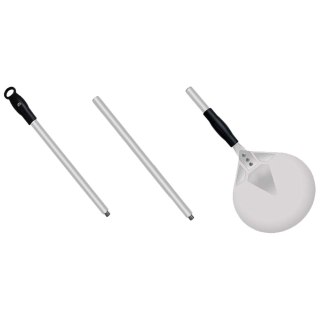 Łopata do pizzy, perforowana, operacyjna, Ø 228 mm, L 1200 mm