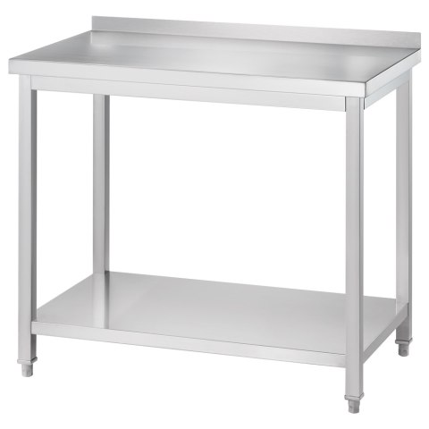 Stół przyścienny z półką, Gredil, 1200x600x850 mm skręcany Gredil