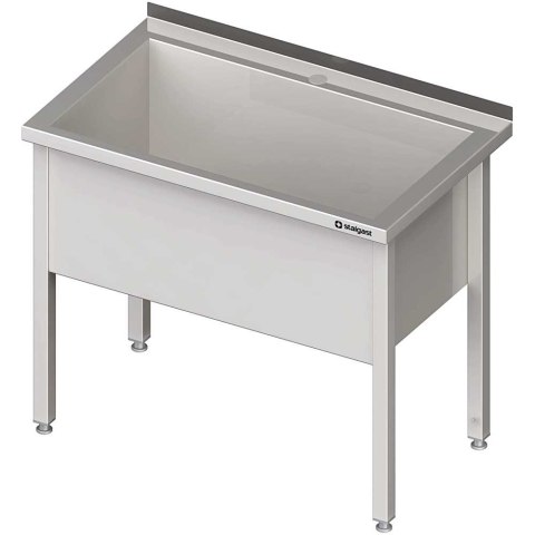 Stół z basenem 1-komorowym spawany 1000x700x850 mm h=400 mm Stalgast
