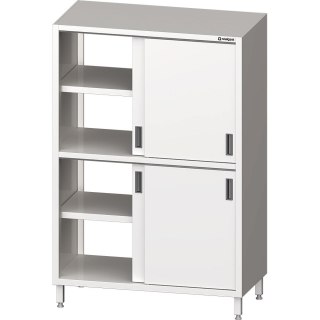 Szafa stalowa przelotowa, drzwi suwane, 800x600x1800 mm Stalgast