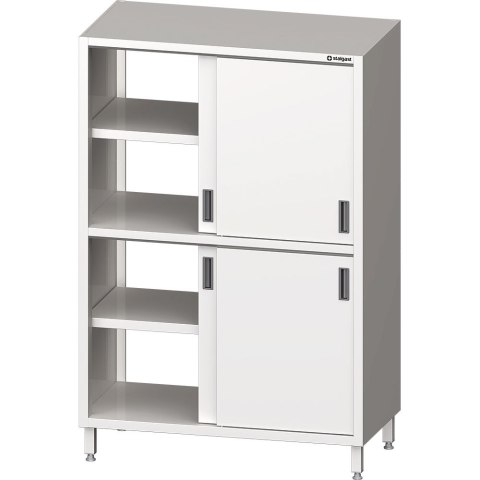 Szafa stalowa przelotowa, drzwi suwane, 800x600x1800 mm Stalgast
