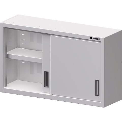 Szafka stalowa wisząca, drzwi suwane, 1200x400x600 mm Stalgast