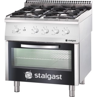 Kuchnia gazowa z piekarnikiem gazowym, 800x700, 22.5+5.0 kW, G20/20 mbar Stalgast