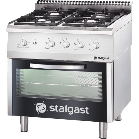 Kuchnia gazowa z piekarnikiem gazowym, 800x700, 22.5+5.0 kW, G30/37 mbar Stalgast