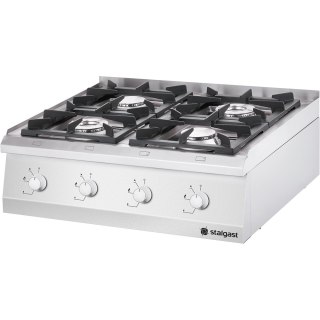 Kuchnia nastawna gazowa, 800x700, 22.5 kW, G30/37 mbar Stalgast