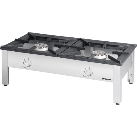 Taboret gazowy podwójny, 1140x607, 2x9.0 kW, G30/37 mbar Stalgast