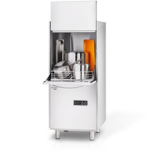 Zmywarka do garnków i tac, dozownik płynu myjącego, pompa zrzutowa, pompa wspomagająca płukanie, P 12.2 kW, U 400 V Stalgast