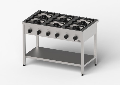 Kuchnia gazowa, Gredil, skręcana, 1200x700x850 mm, P 37.5 kW, G30/37 mbar Gredil