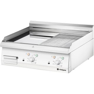 Płyta grillowa elektryczna, chromowana, gładko-ryflowana, P 8.1 kW, U 400 V Stalgast