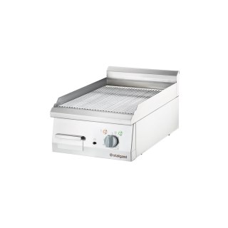 Płyta grillowa elektryczna, chromowana, ryflowana, P 4 kW, U 400 V Stalgast