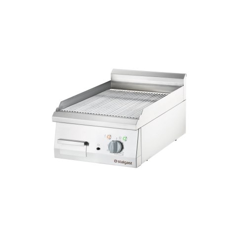 Płyta grillowa elektryczna, chromowana, ryflowana, P 4 kW, U 400 V Stalgast