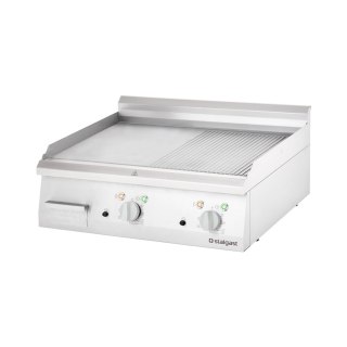 Płyta grillowa elektryczna, gładko-ryflowana, 8.1 kW Stalgast
