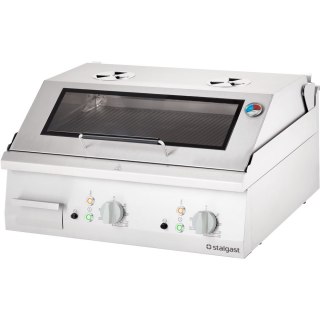Płyta grillowa elektryczna, ryflowana, z pokrywą, 8.1 kW Stalgast